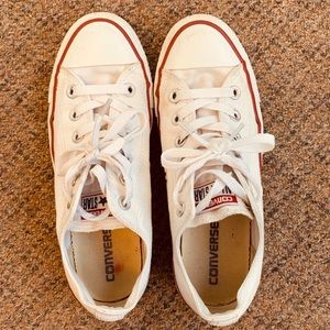Size 8.5 White Converse